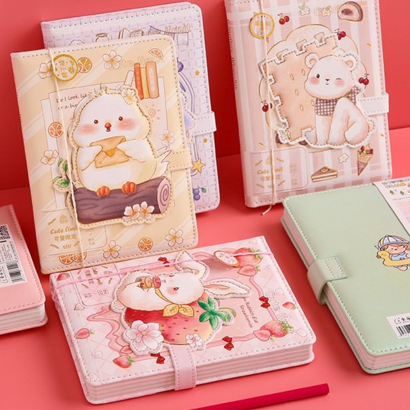 36K - Kawaii Animal Magnetic Journal - Bear - Picture 6 of 7